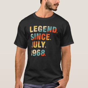 54th Birthday 54 Years Old Legend Since July 1968 T-Shirt