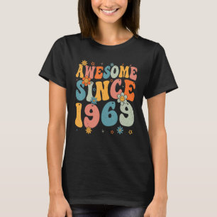 54th Birthday Awesome Since 1969 54 Years Old Retr T-Shirt