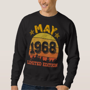 54th Birthday Decorations May 1968 54 Years Old Me Sweatshirt