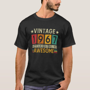 54Th Birthday Gift For Men And Women 1967 Retro 54 T-Shirt