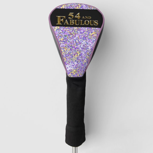 54th  Birthday  Golf Head Cover (Front)