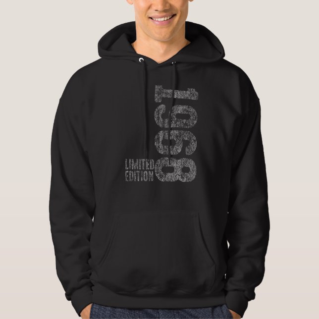 54th Birthday Ladies Mens 54 Years 1968    12 Hoodie (Front)
