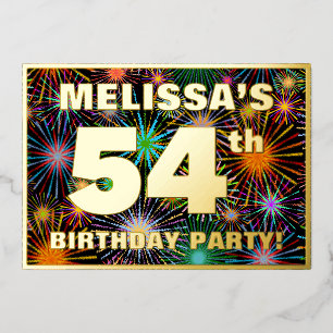 54th Birthday Party — Fun, Colourful Fireworks Loo