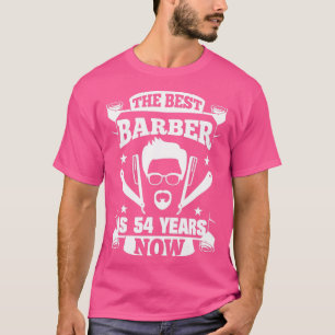 54th Birthday Present Barber 54 Years Barbershop T-Shirt