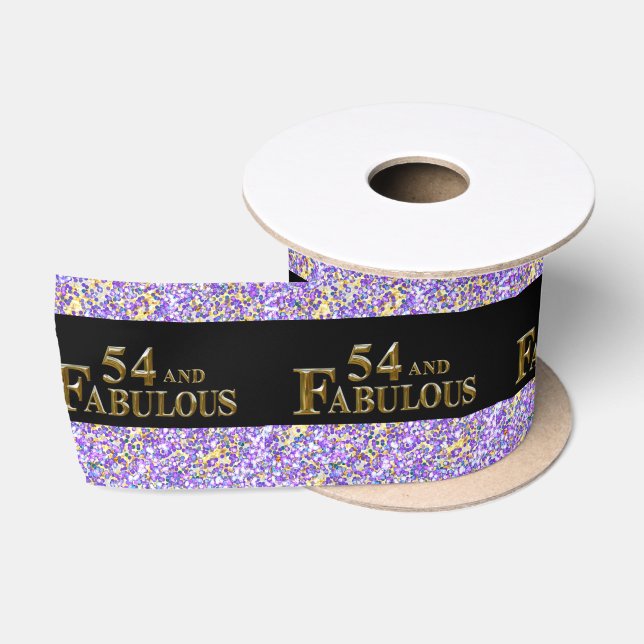 54th  Birthday  Satin Ribbon (Spool)