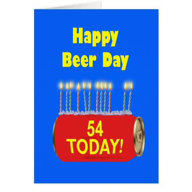 54th Happy Beer Day Birthday  (Front)