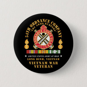 54th Ordnance Company - ORD Emblem - Ammo Dumpers 6 Cm Round Badge