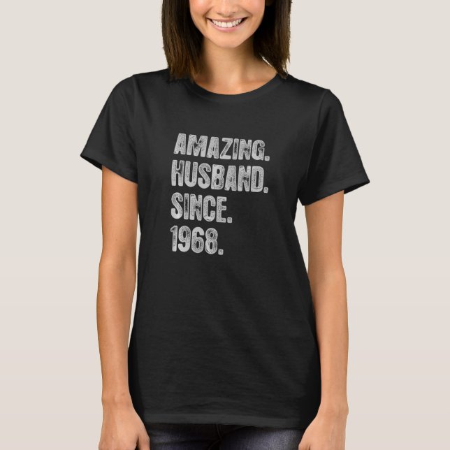 54th Wedding Aniversary For Him Amazing Husband Si T-Shirt (Front)