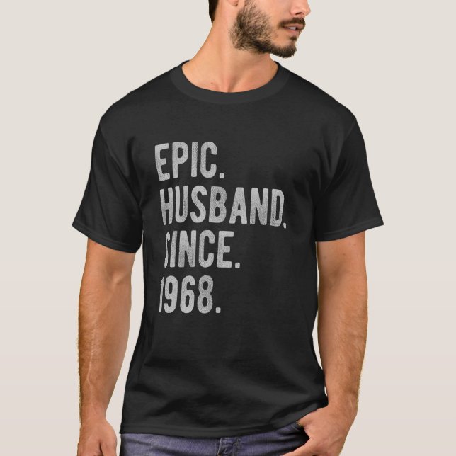 54th Wedding Aniversary For Him  Epic Husband Sinc T-Shirt (Front)