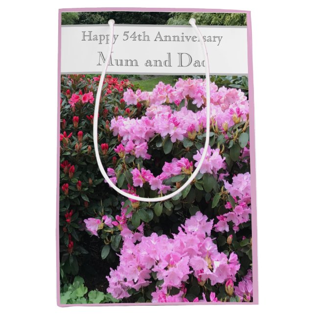 54th Wedding Anniversary  Medium Gift Bag (Front)