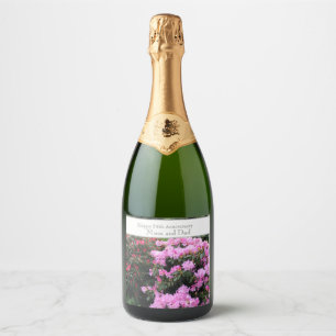 54th Wedding Anniversary  Sparkling Wine Label