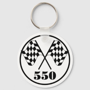550 Checkered Flags Key Ring