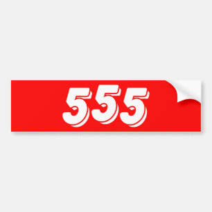 555 BUMPER STICKER