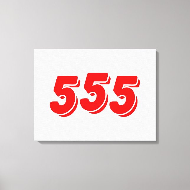 555 CANVAS PRINT (Front)