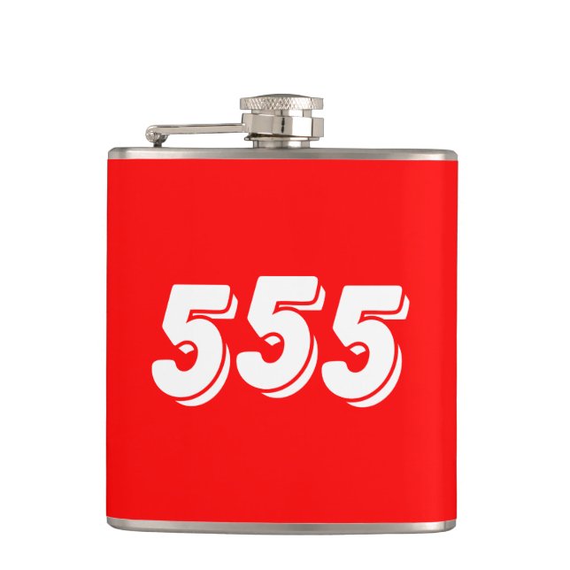 555 HIP FLASK (Front)