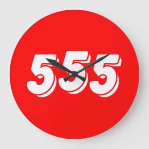 555 LARGE CLOCK