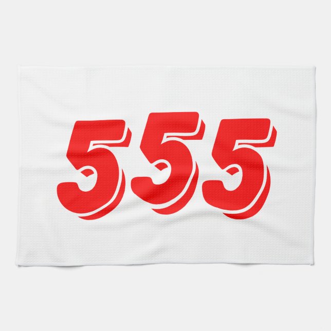 555 TEA TOWEL (Horizontal)