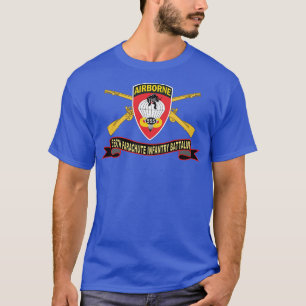 555th Parachute Infantry Battalion SSI Black Red w T-Shirt