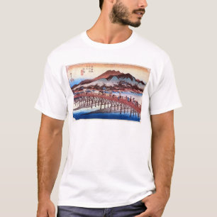 55. 三条大橋, 広重 Sanjō Ōhashi, Hiroshige, Ukiyo-e T-Shirt