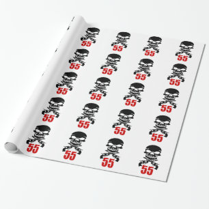 55 Birthday Designs Wrapping Paper