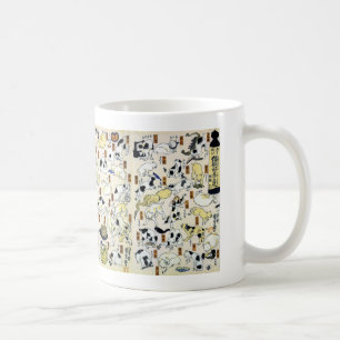 55 Cats representing the fifty-three stations Coffee Mug