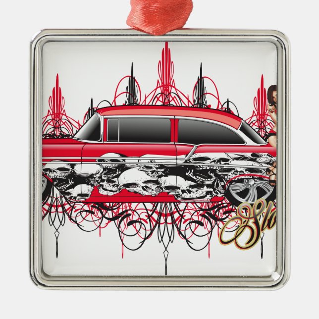 55 chevy car.jpg metal tree decoration (Front)