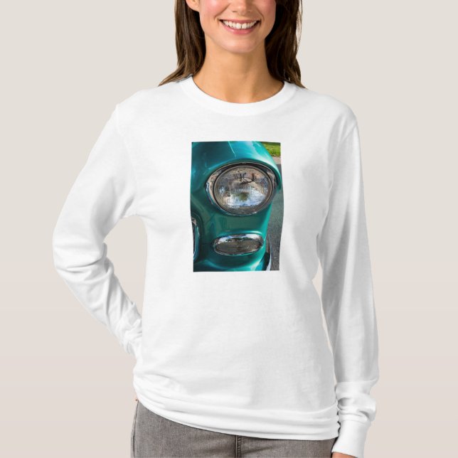 55 Chevy Headlight Long Sleeve T-Shirt (Front)