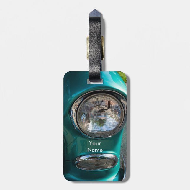 55 Chevy Headlight Luggage Tag (Back Vertical)