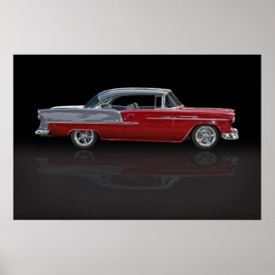 55 classic car poster