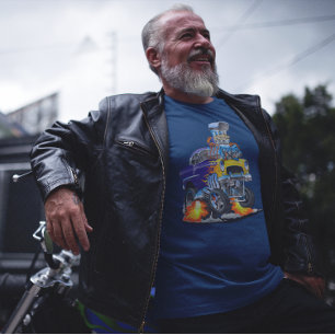 55 Funny Car Flaming Drag Track Beast T-Shirt