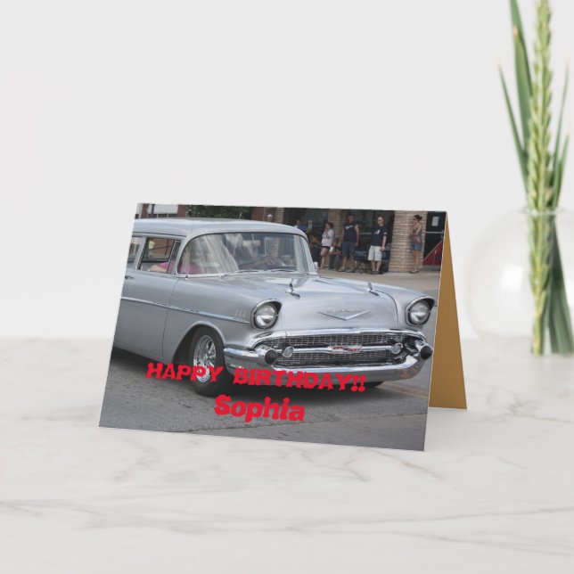 55 Nomad Station Wagon Greeting Card. Card (Front)