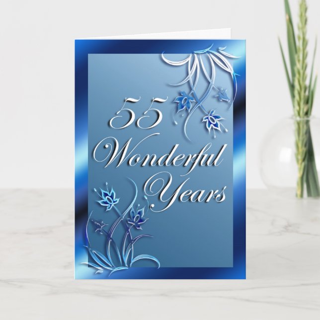 55 Wonderful Years (anniversary) Card (Front)