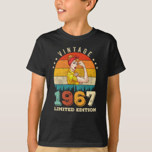 55 Year Old 1967 Vintage Women 55th Birthday Gift T-Shirt