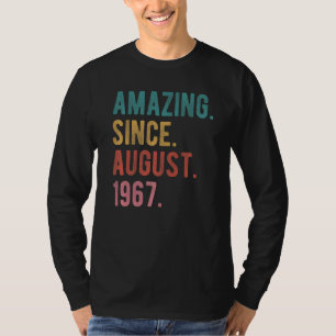 55 Year Old 55th Birthday Awesome Since August 19 T-Shirt