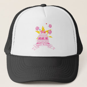 55 Year Old Birthday Cake Trucker Hat