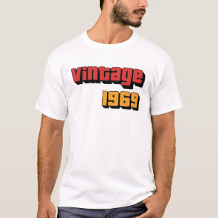 55 Year Old Gift Men Women Vintage 1969 55th Birth T-Shirt