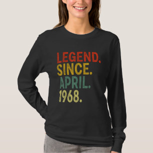 55 Year Old Legend Since April 1968 55th Birthday T-Shirt