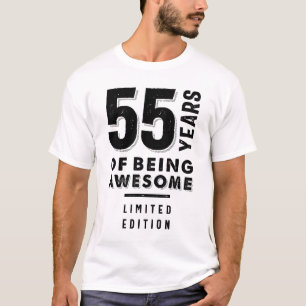55 Years Of Being Awesome - 55th Birthday T-Shirt