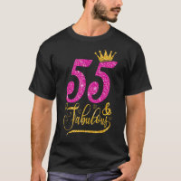 55 Years Old 55 & Fabulous 55th Birthday Queen Cro