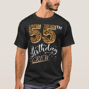 55 Years Old Birthday Leopard Print 55th Birthday T-Shirt