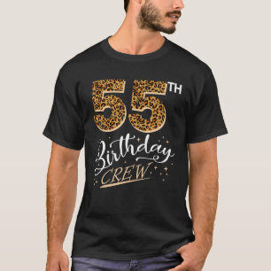 55 Years Old Birthday Leopard Print 55th Birthday  T-Shirt