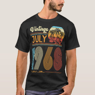 55 Years Old Birthday Vintage July 1968 Women Men T-Shirt