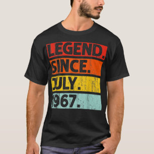 55 Years Old Gifts Legend Since July 1967 55th Bir T-Shirt