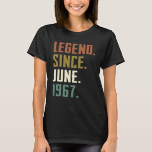 55 Years Old Legend Since June 1967 55th Bday T-Shirt