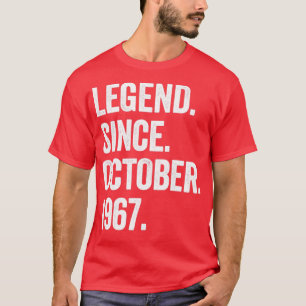55 Years Old Legend Since October 1967 55th Birthd T-Shirt
