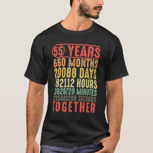 55 Years Together 55th Anniversary Parents Married T-Shirt