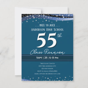 55th Alumni High School Reunion Blue Announcement