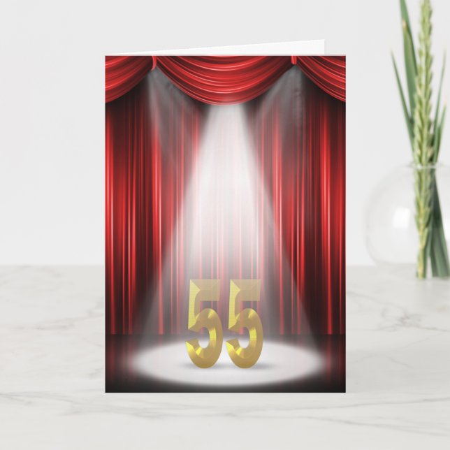 55th Anniversary Spotlight Congratulations Card (Front)