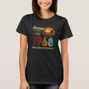 55th Birthday 55 Years Old Awesome Since May 1968 T-Shirt