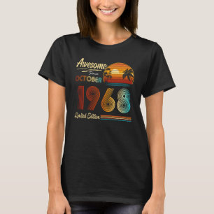 55th Birthday 55 Years Old Awesome Since October 1 T-Shirt